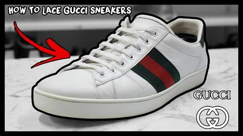 gucci shoe lace|how to tie a Gucci.